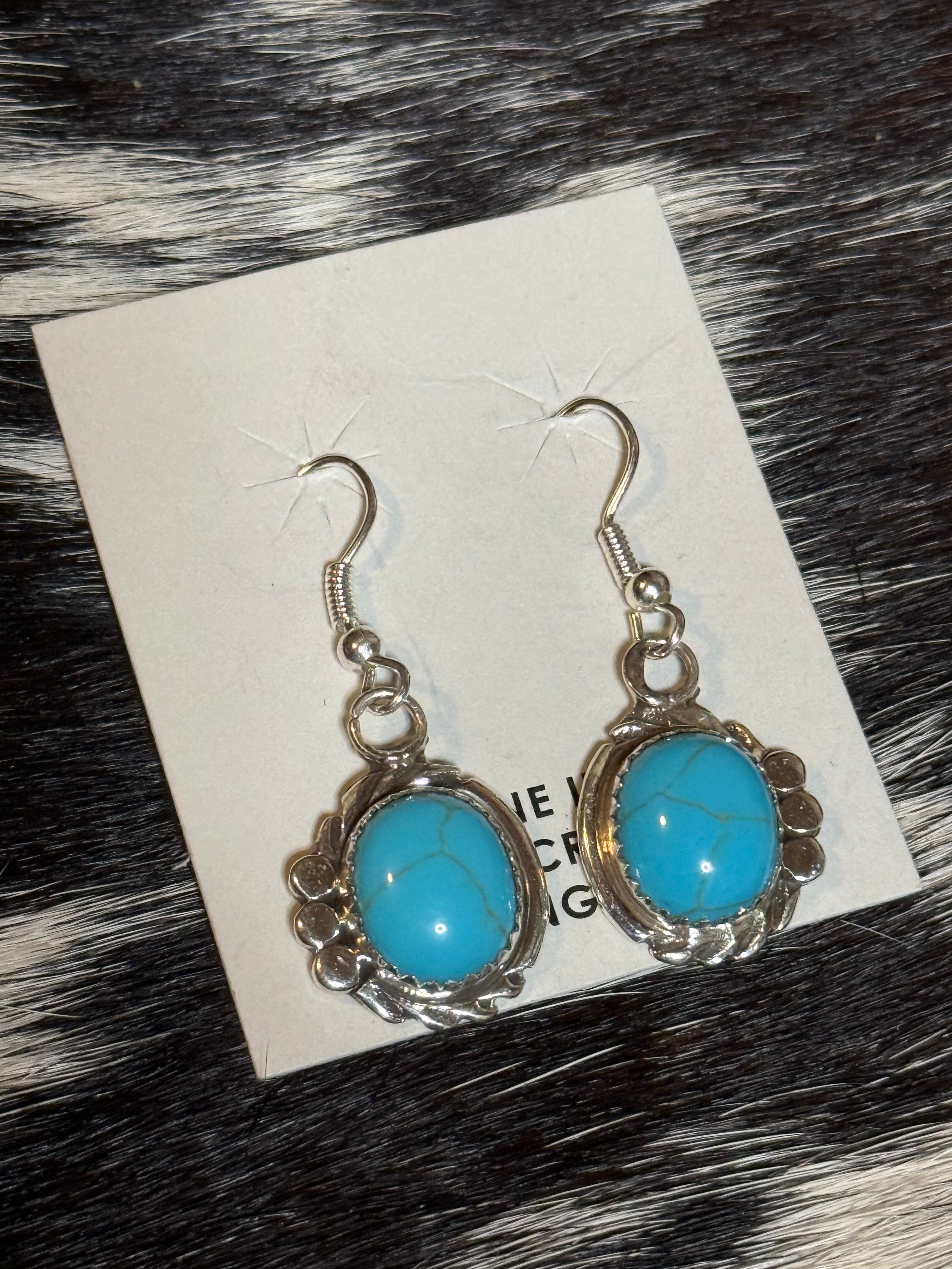 Turquoise dangle earrings