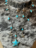 Native Emer Thompson turquoise star necklace & earrings