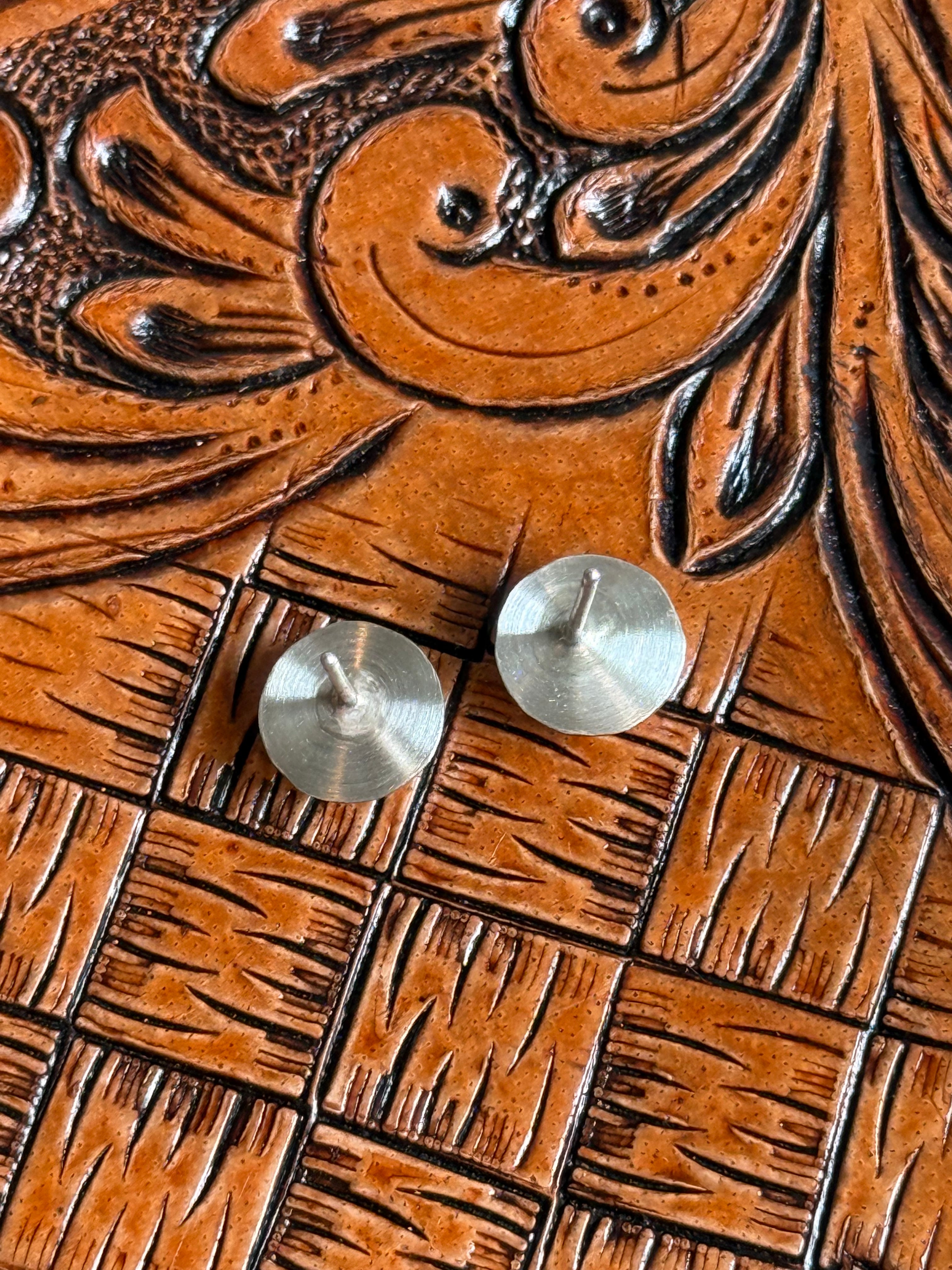 Native made sterling silver stud