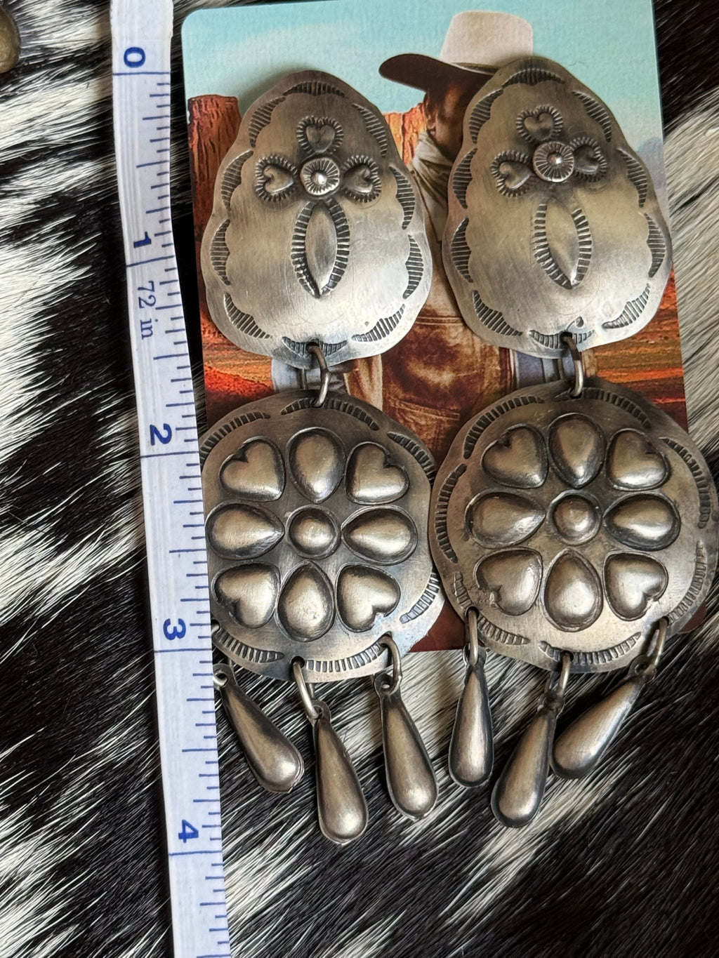 Native large dangle earrings