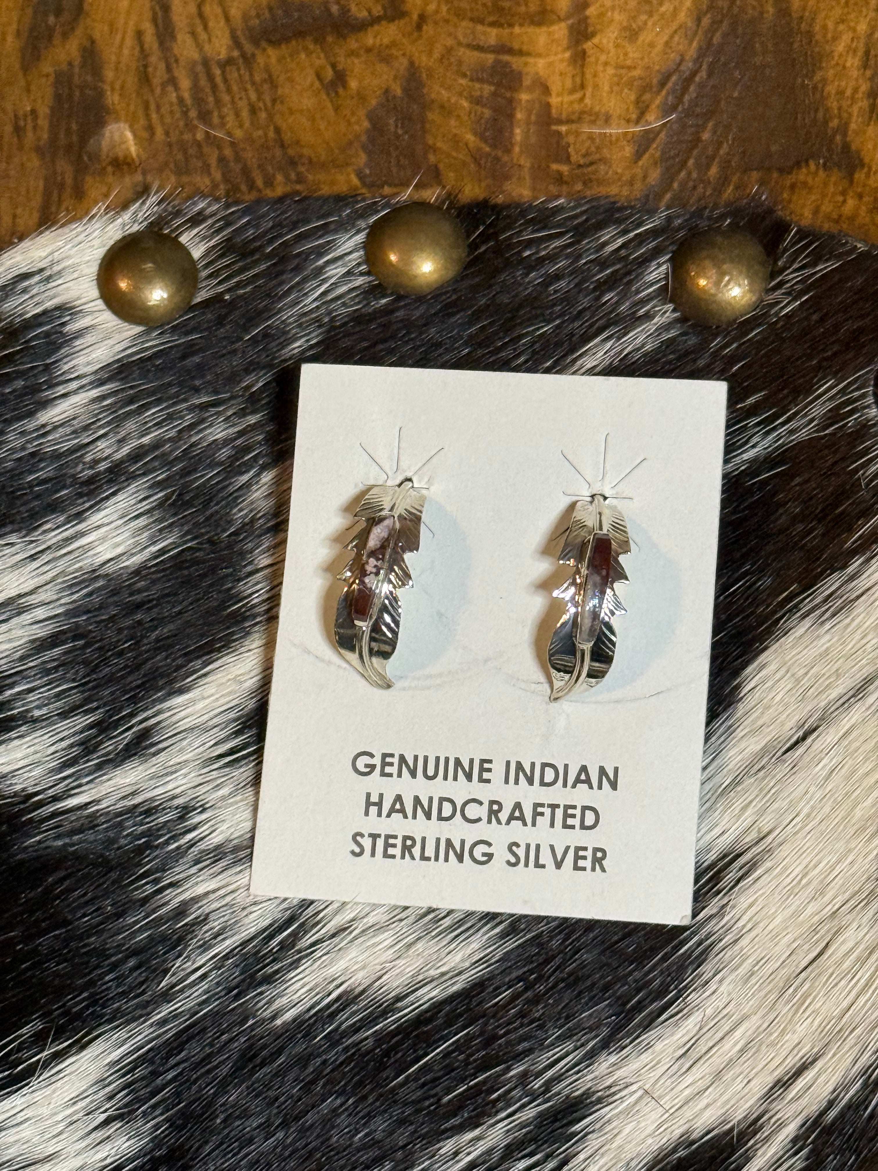 Native American Wild horse feather hoops