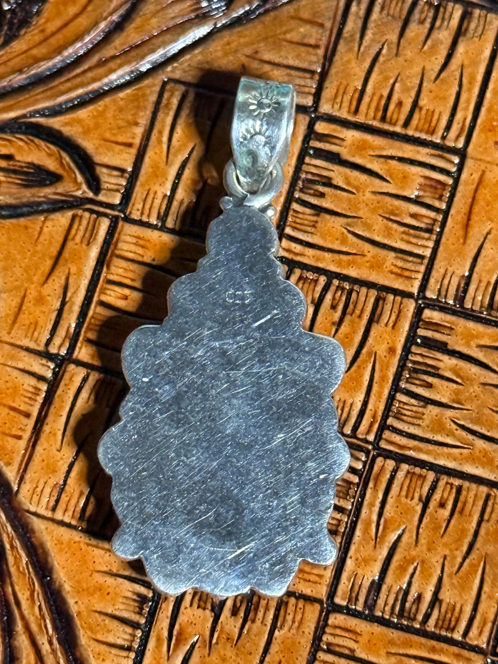 Turquoise & Sterling silver pendant