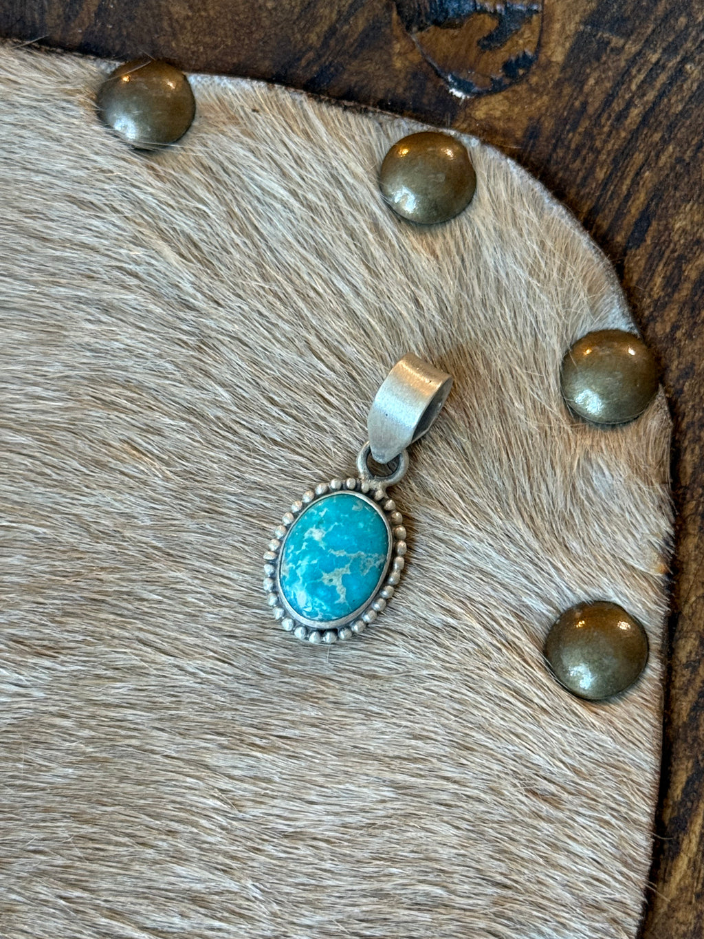 White water turquoise pendant