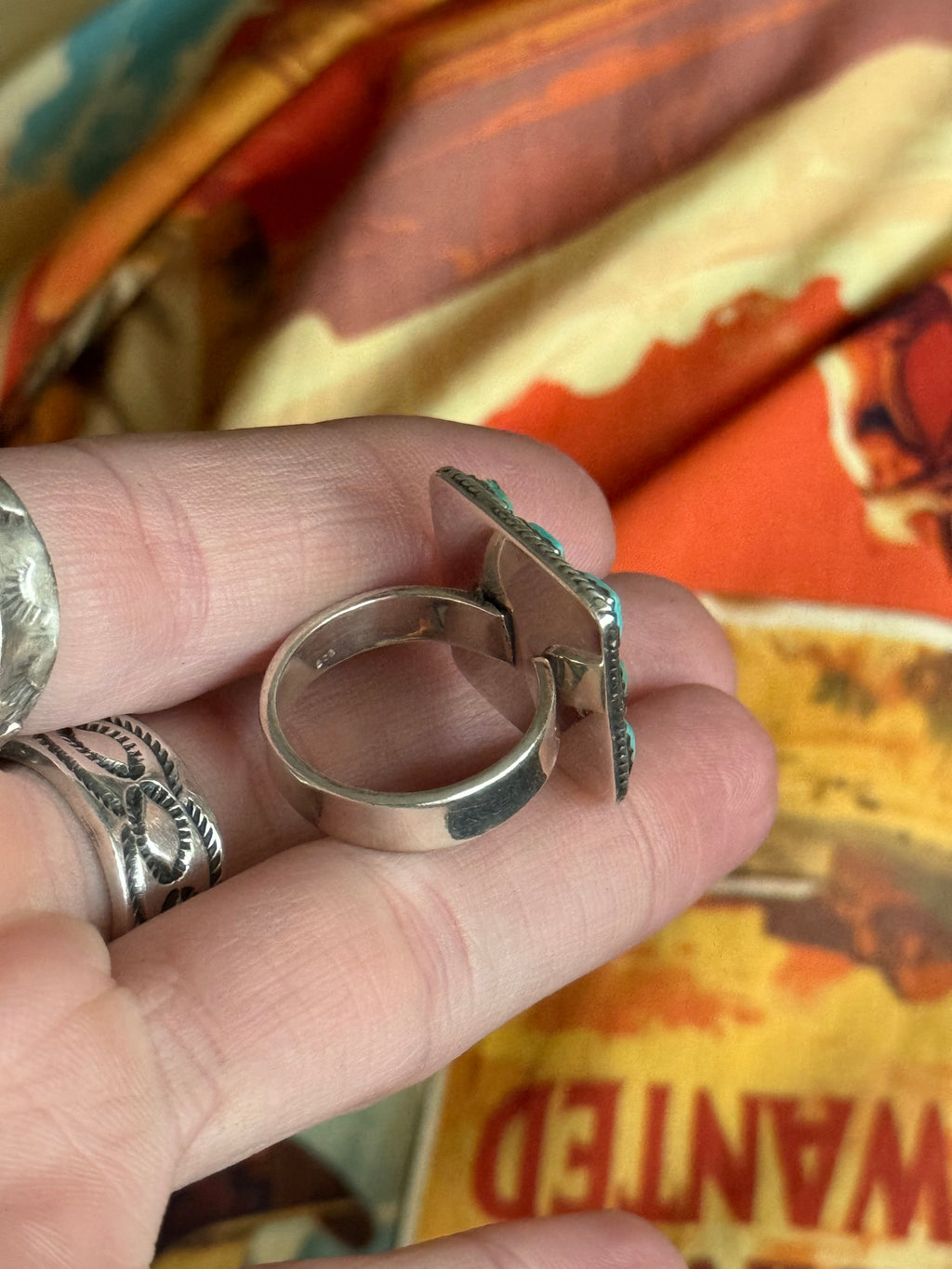 Turquoise square ring