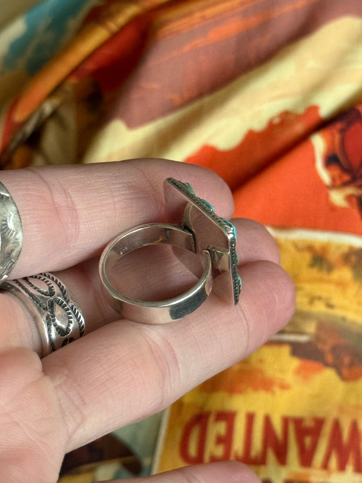 Turquoise square ring