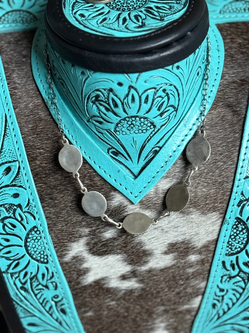Sleeping beauty turquoise choker necklace
