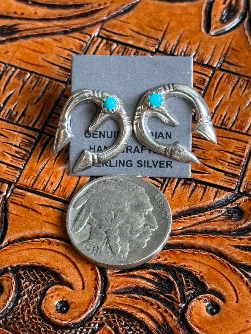 Native made naja earrings