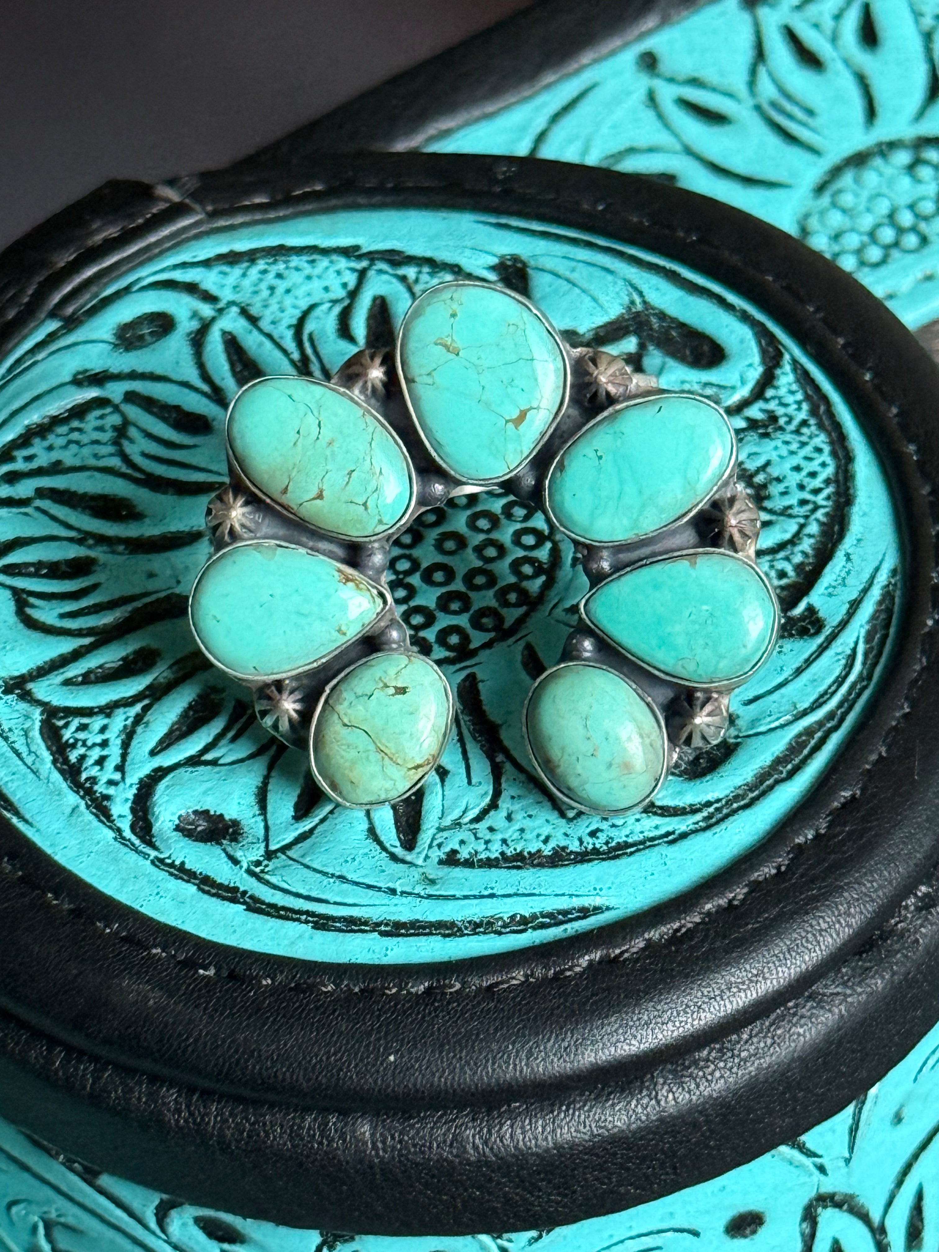 Turquoise Naja adjustable ring