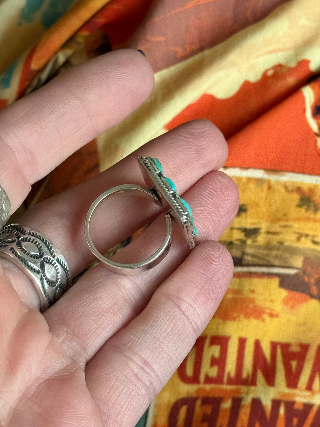 Turquoise square ring
