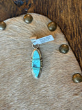 Native Brandon Etcity turquoise inlay pendant