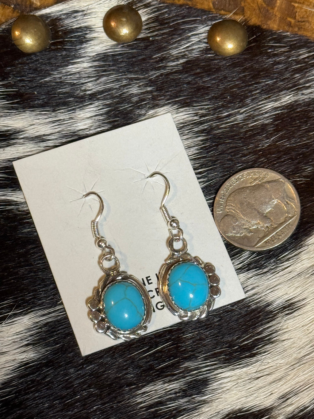 Turquoise dangle earrings