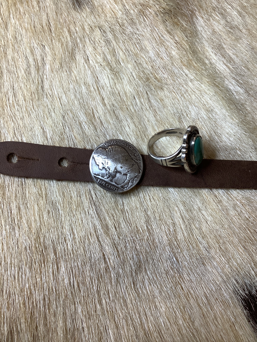 Vintage native turquoise ring