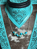 Native made turquoise necklace