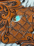 Number 8 turquoise bracelet