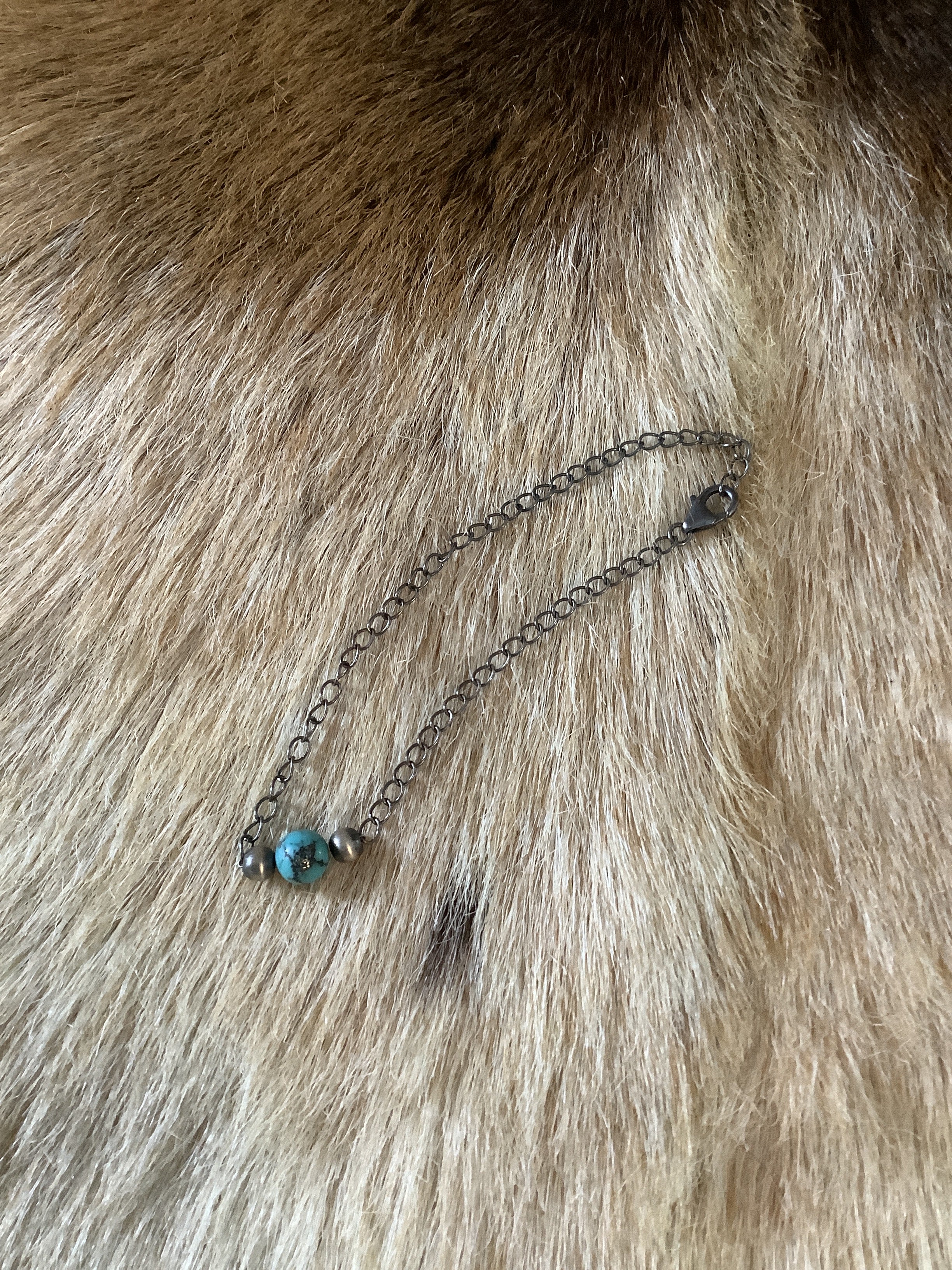 Turquoise adjustable stack bracelet