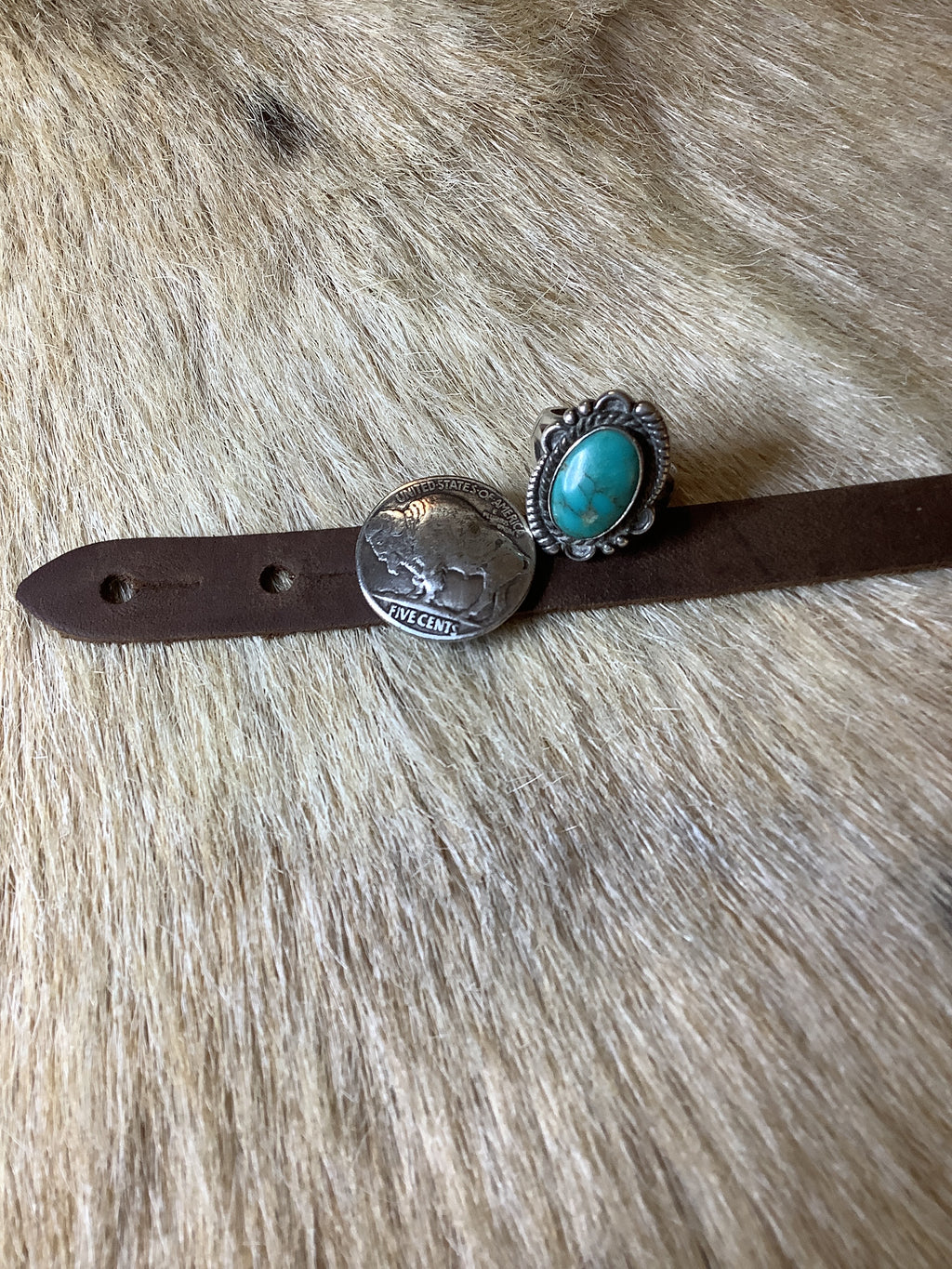 Vintage native turquoise ring