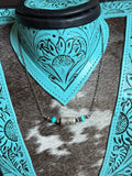 Stamped barrel necklace