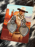 Taxco Mexico Sterling silver heart dangles