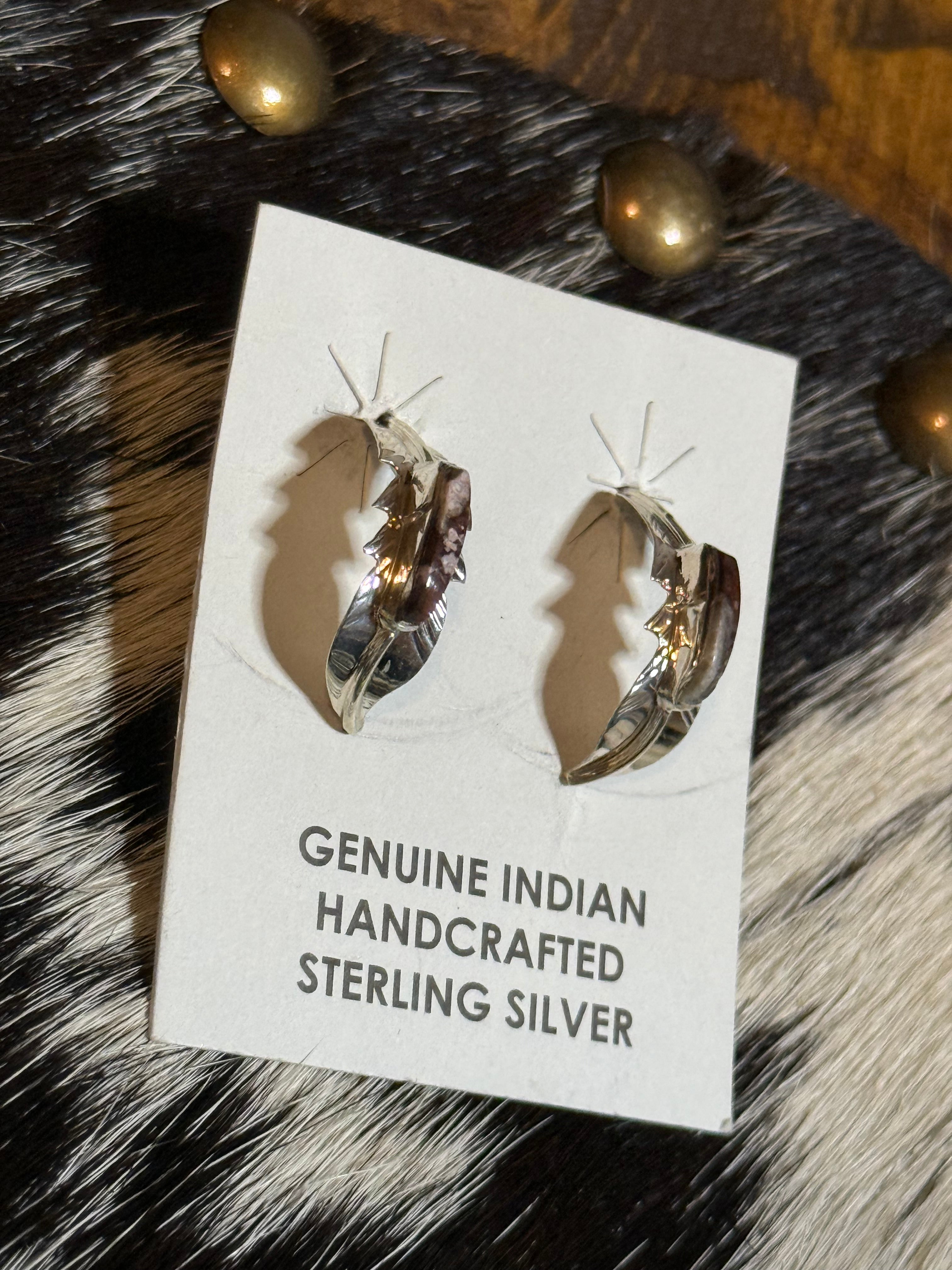Native American Wild horse feather hoops