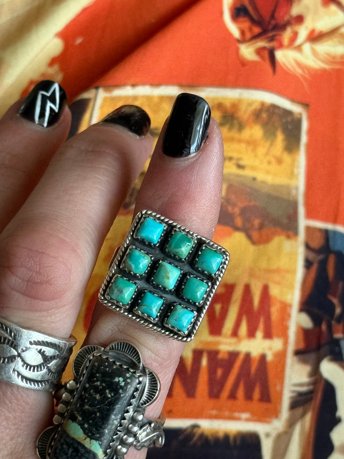 Turquoise square ring