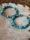 Native strung hoop earrings