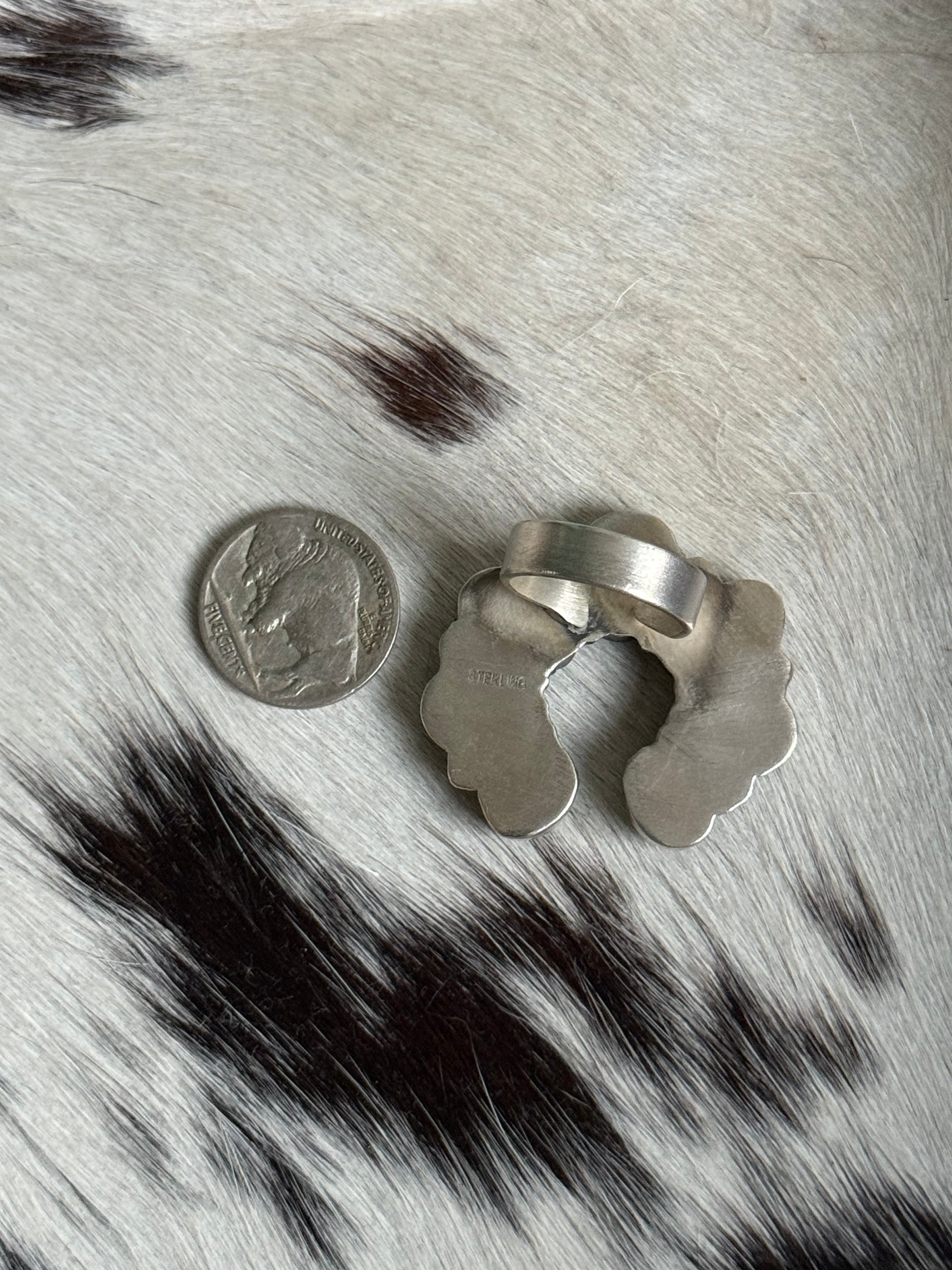 Turquoise Naja adjustable ring