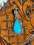 Turquoise & Sterling silver pendant