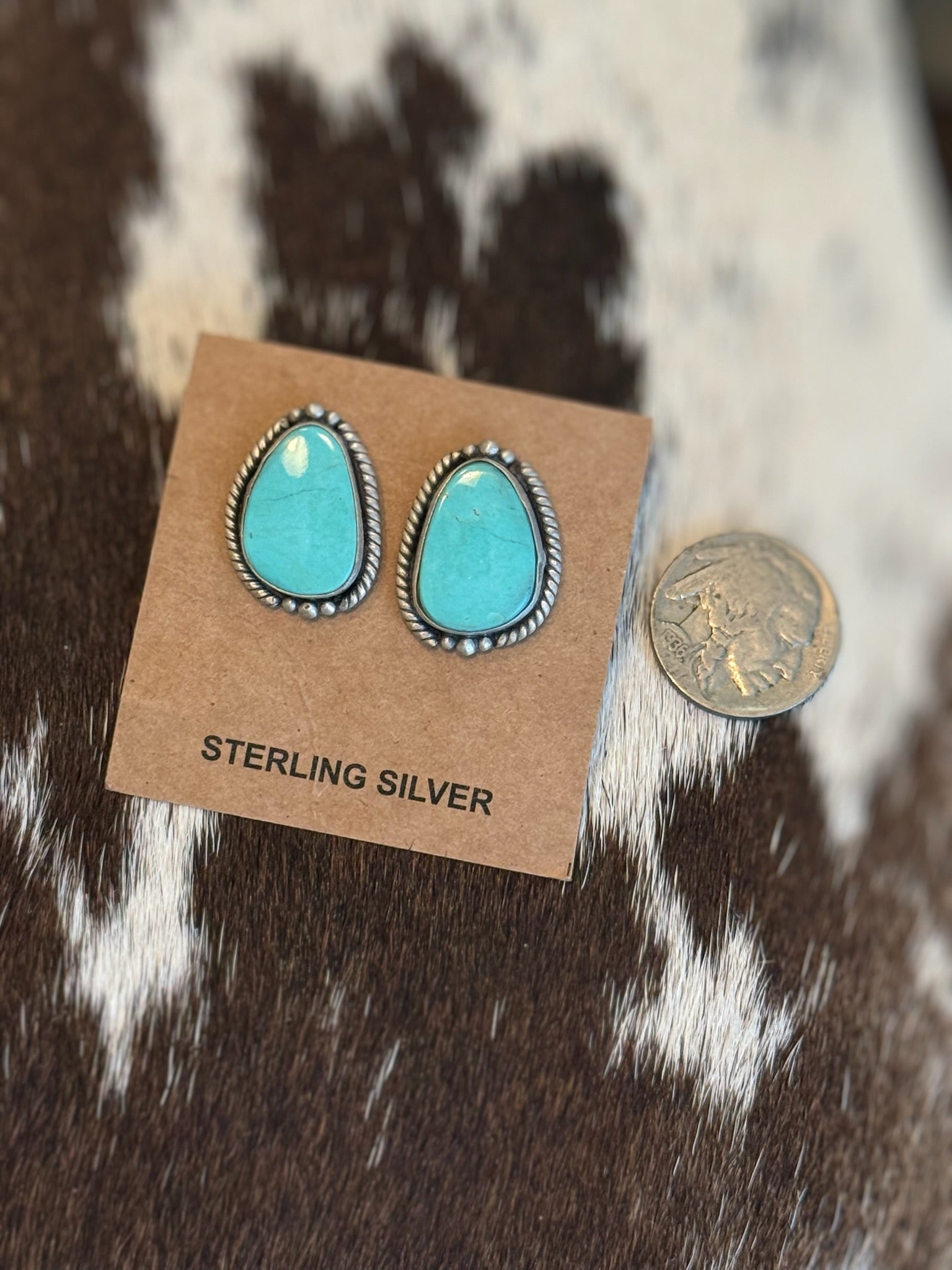 Turquoise studs
