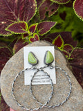 Elouise Kee turquoise hoop earrings