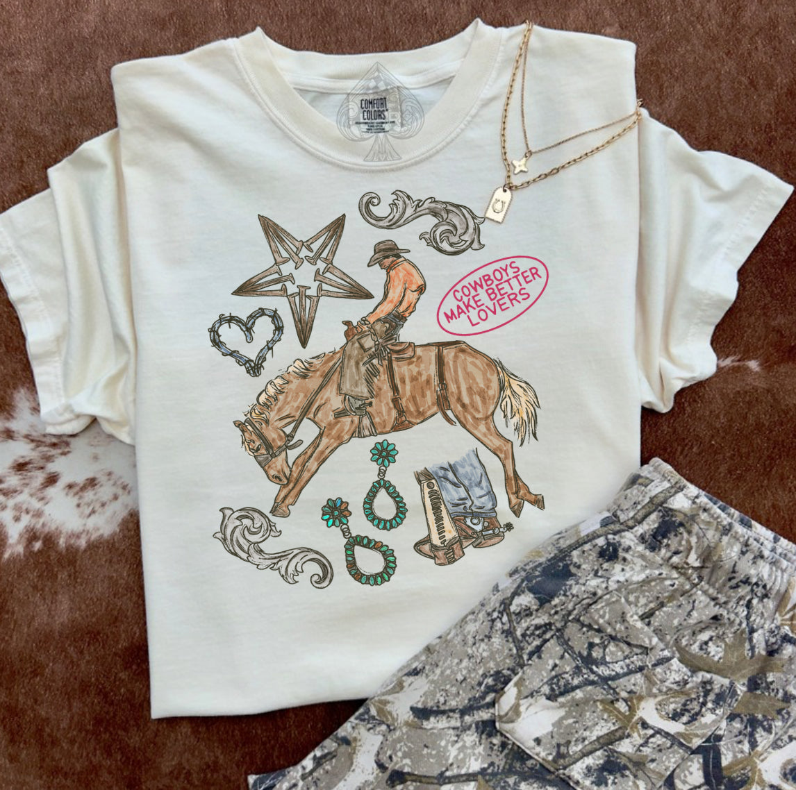 Cowboy Lovers Collage - comfort colors