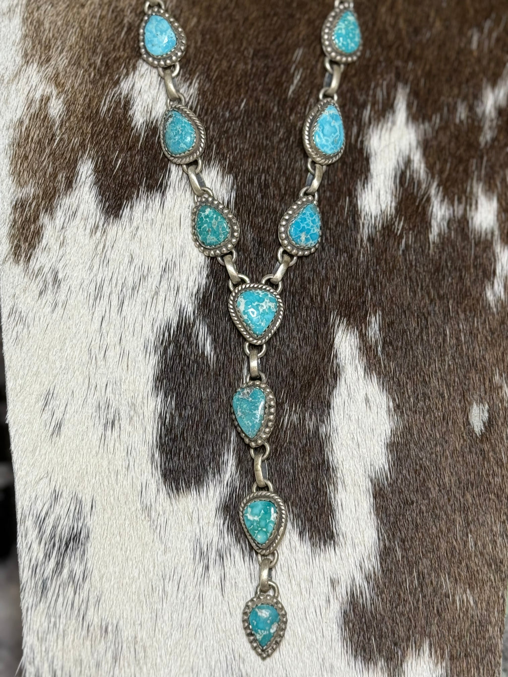 White Water turquoise lariat