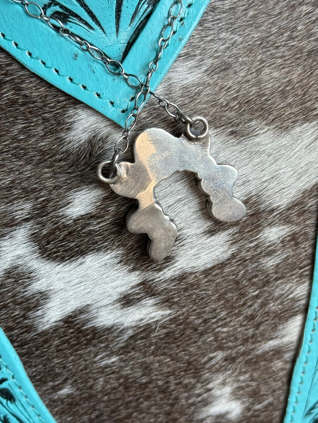 Golden hills turquoise naja necklace