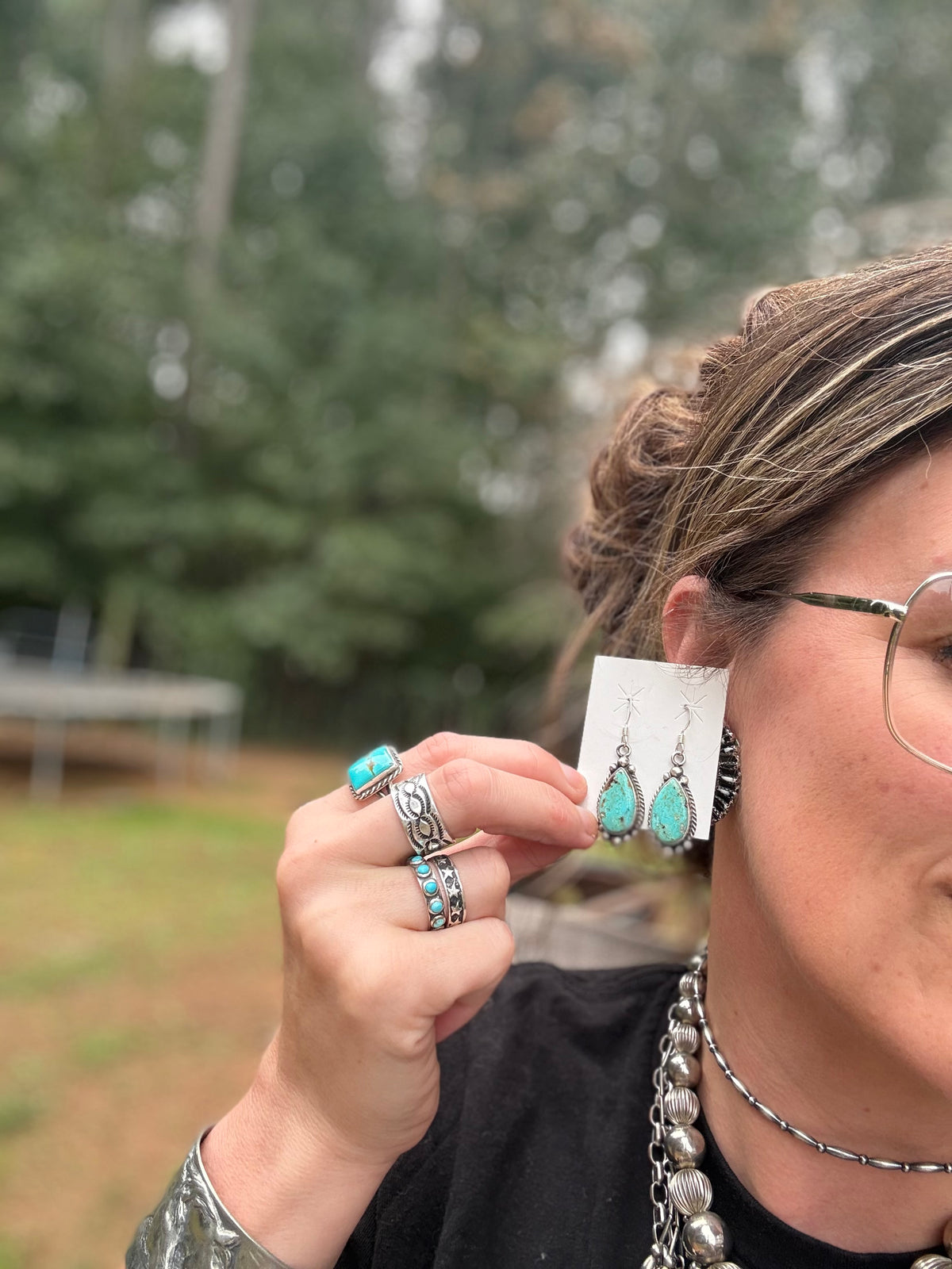 Elouise Kee turquoise dangles
