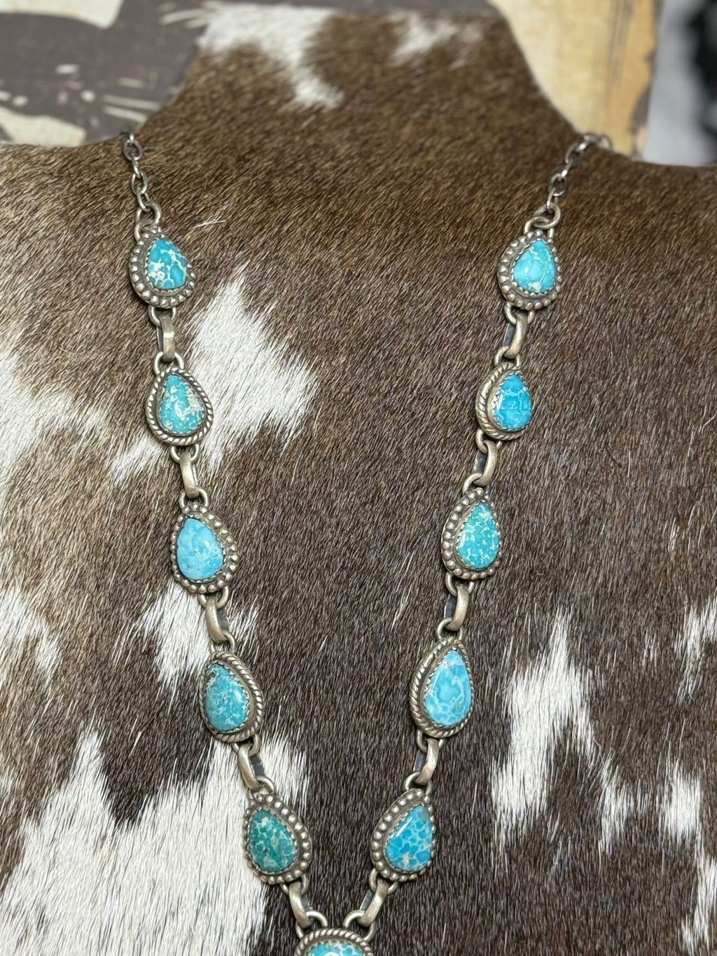 White Water turquoise lariat