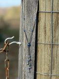 Vintage blue lapis necklace