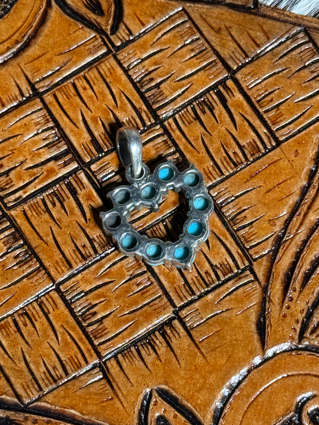 Turquoise heart pendant