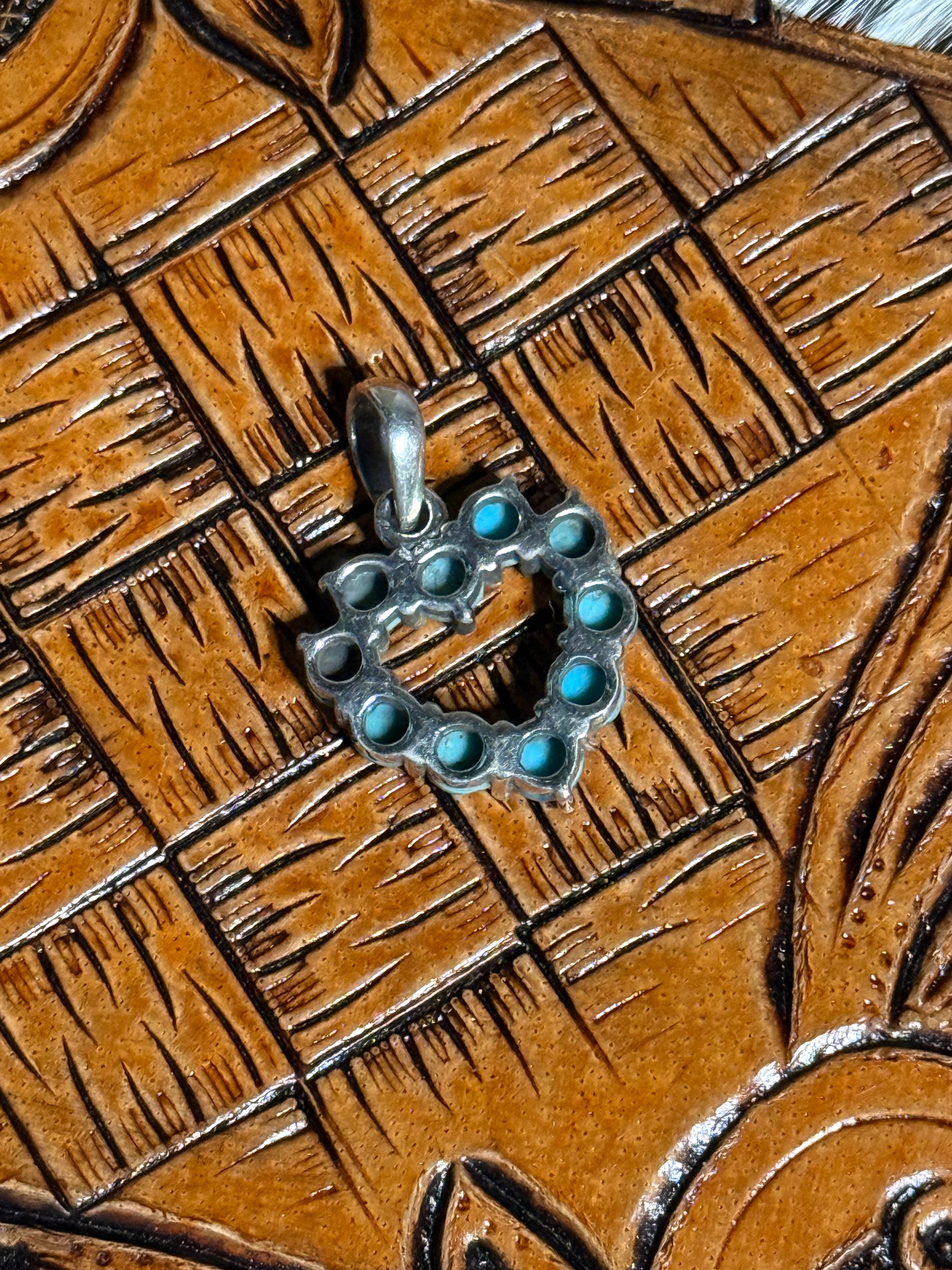 Turquoise heart pendant