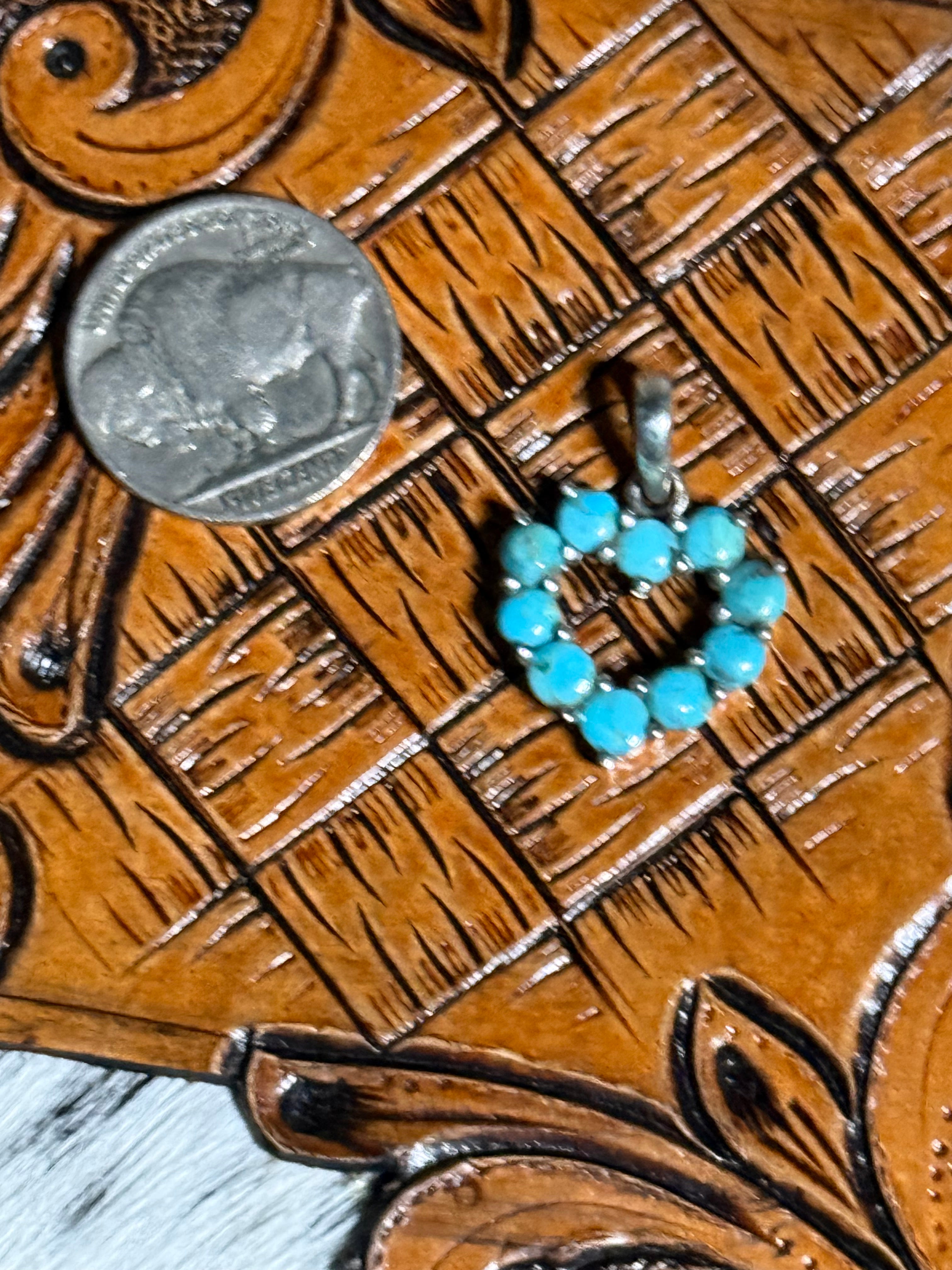 Turquoise heart pendant