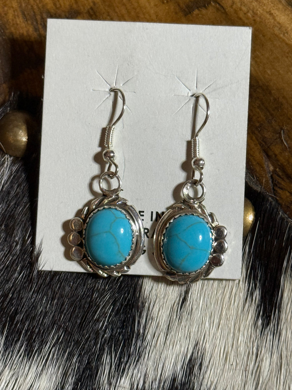 Turquoise dangle earrings