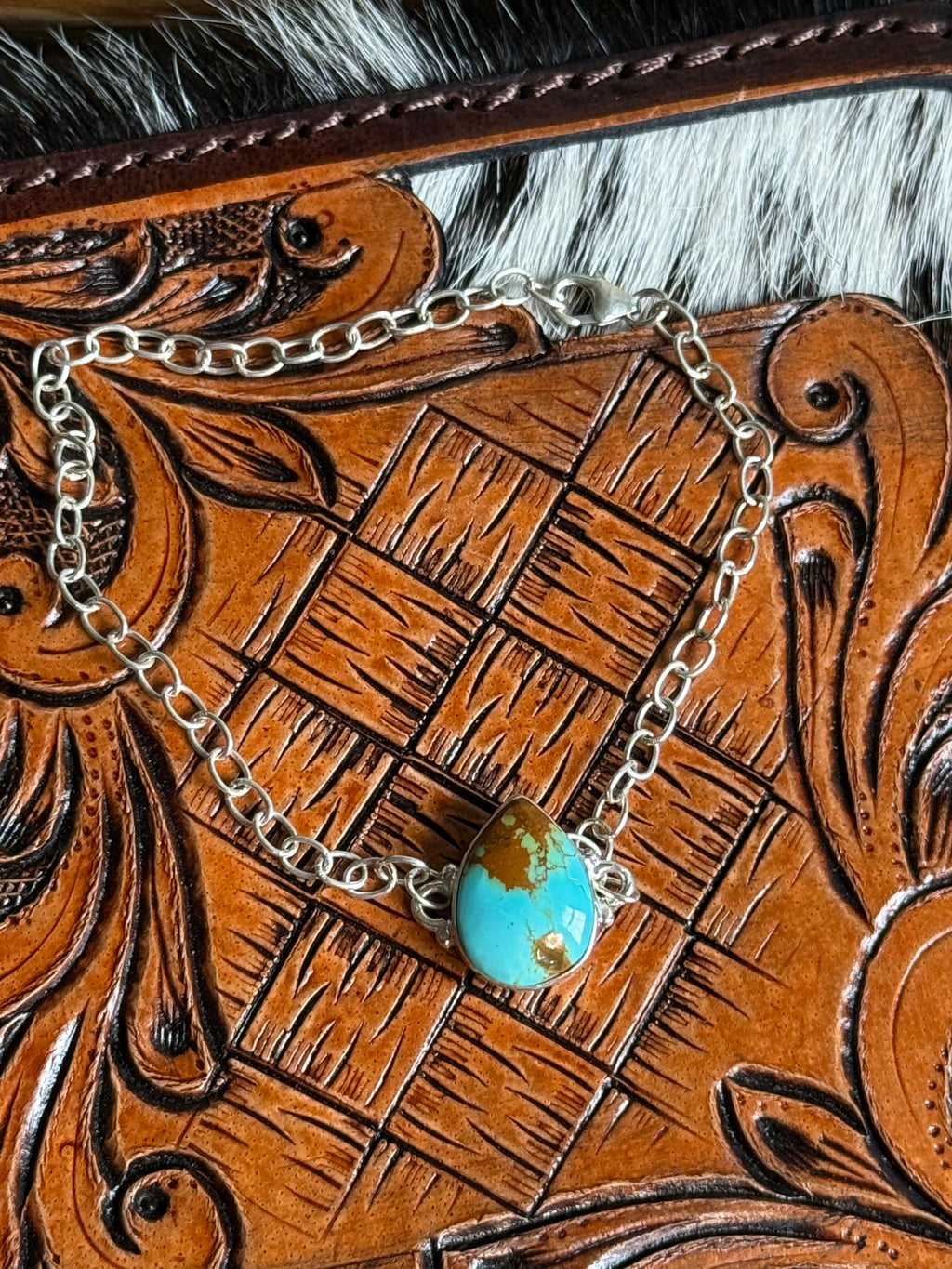 Number 8 turquoise bracelet