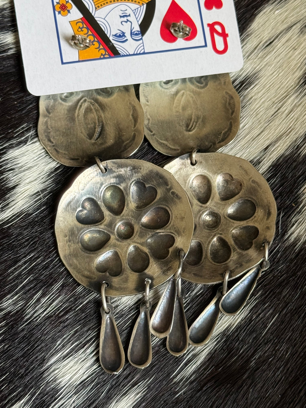 Native large dangle earrings