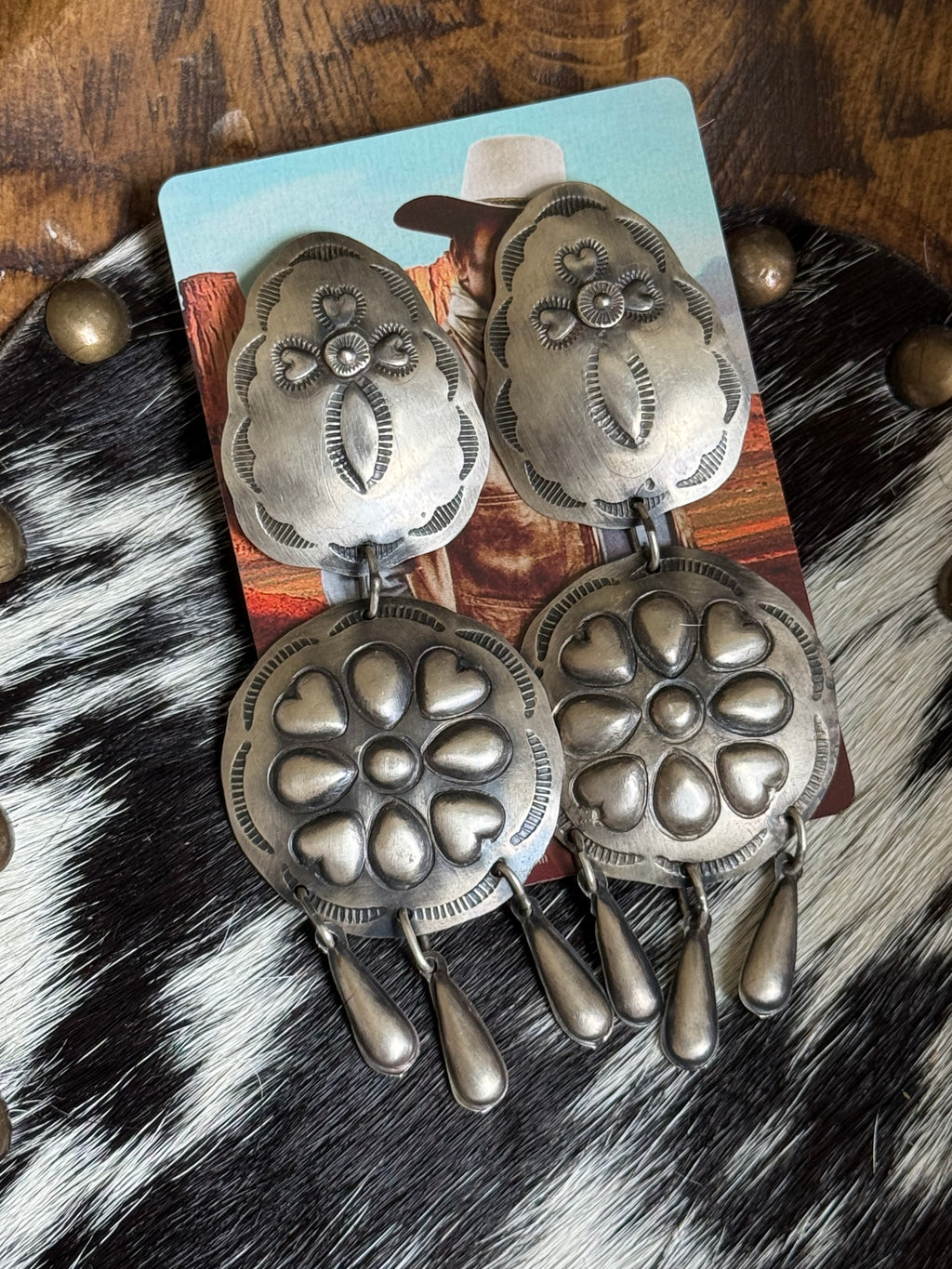 Native large dangle earrings