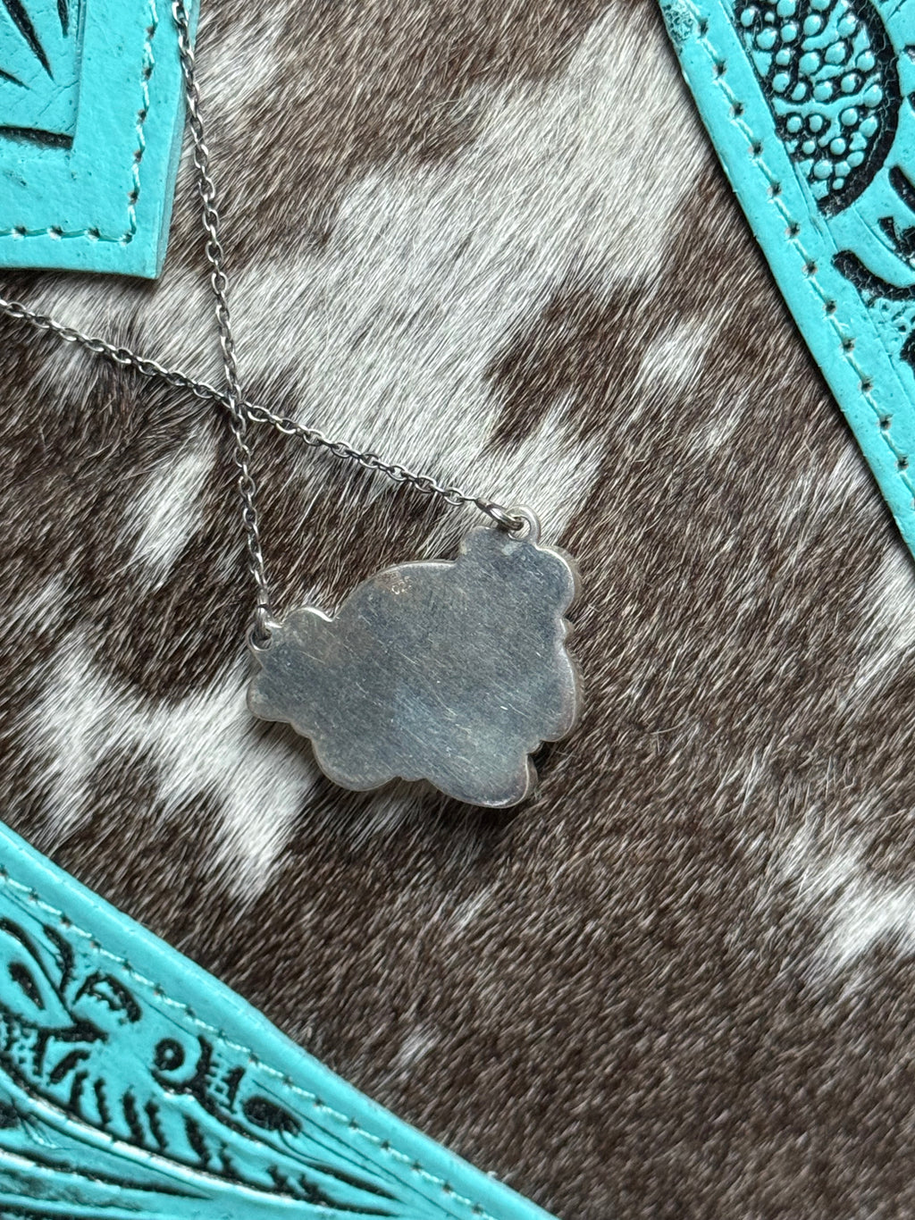 Golden hills turquoise cluster necklace