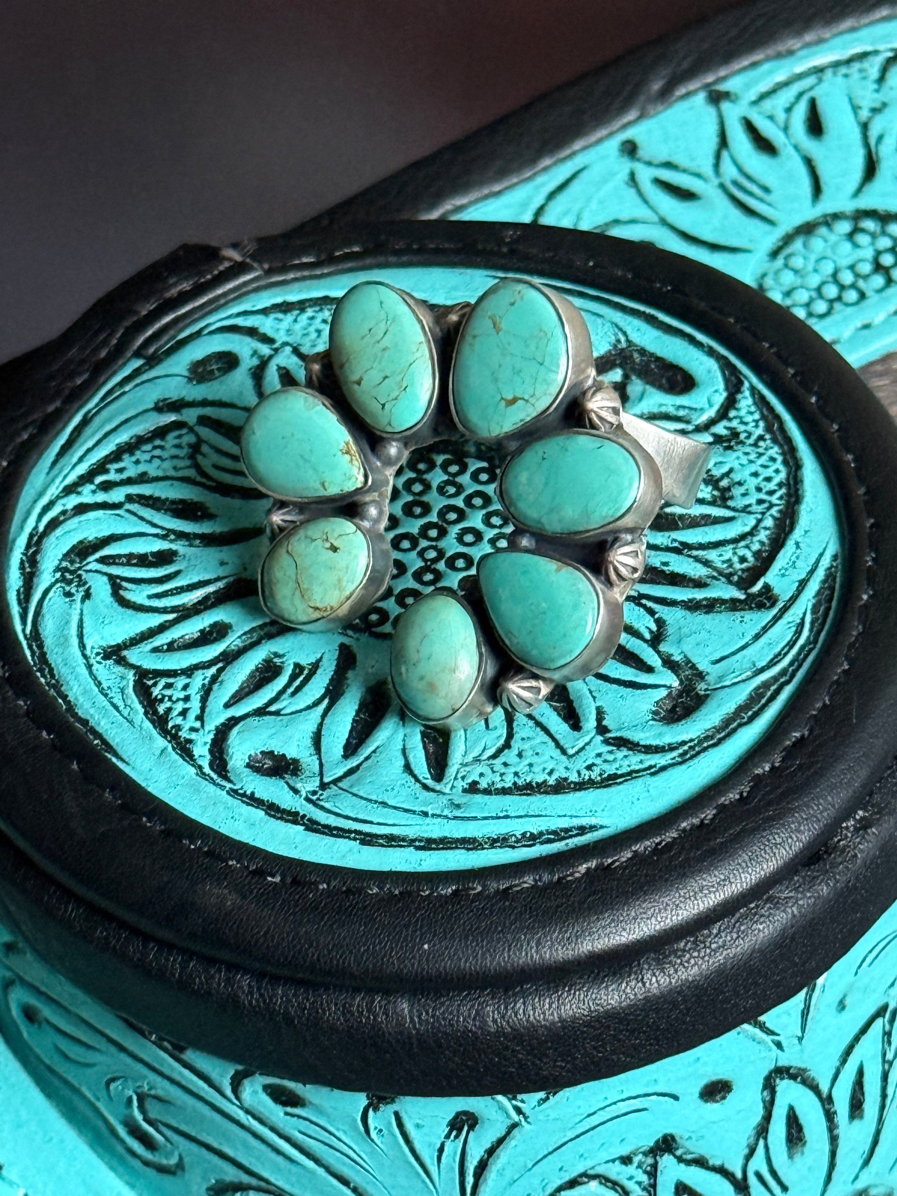 Turquoise Naja adjustable ring