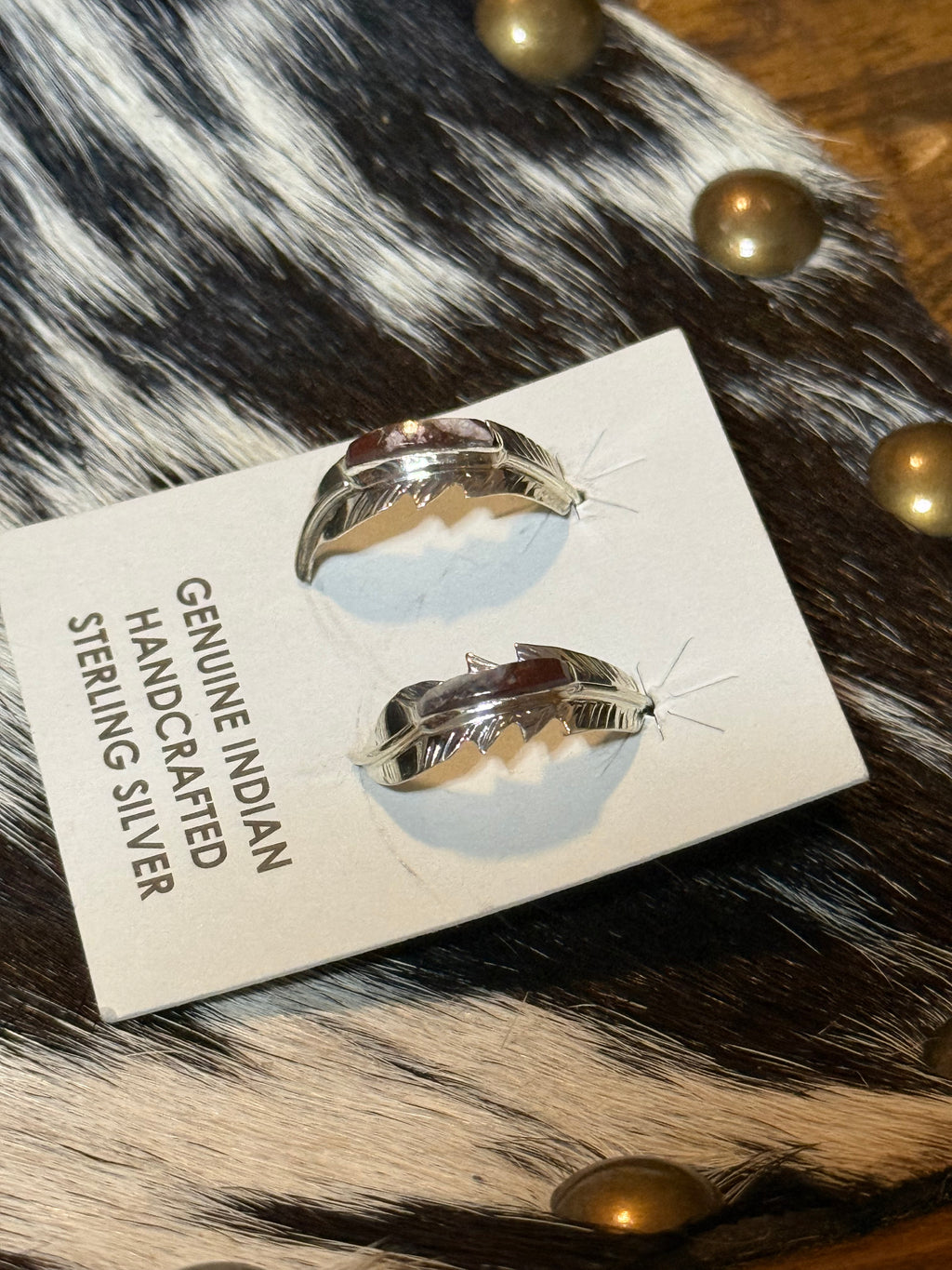 Native American Wild horse feather hoops