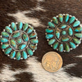 Turquoise cluster studs