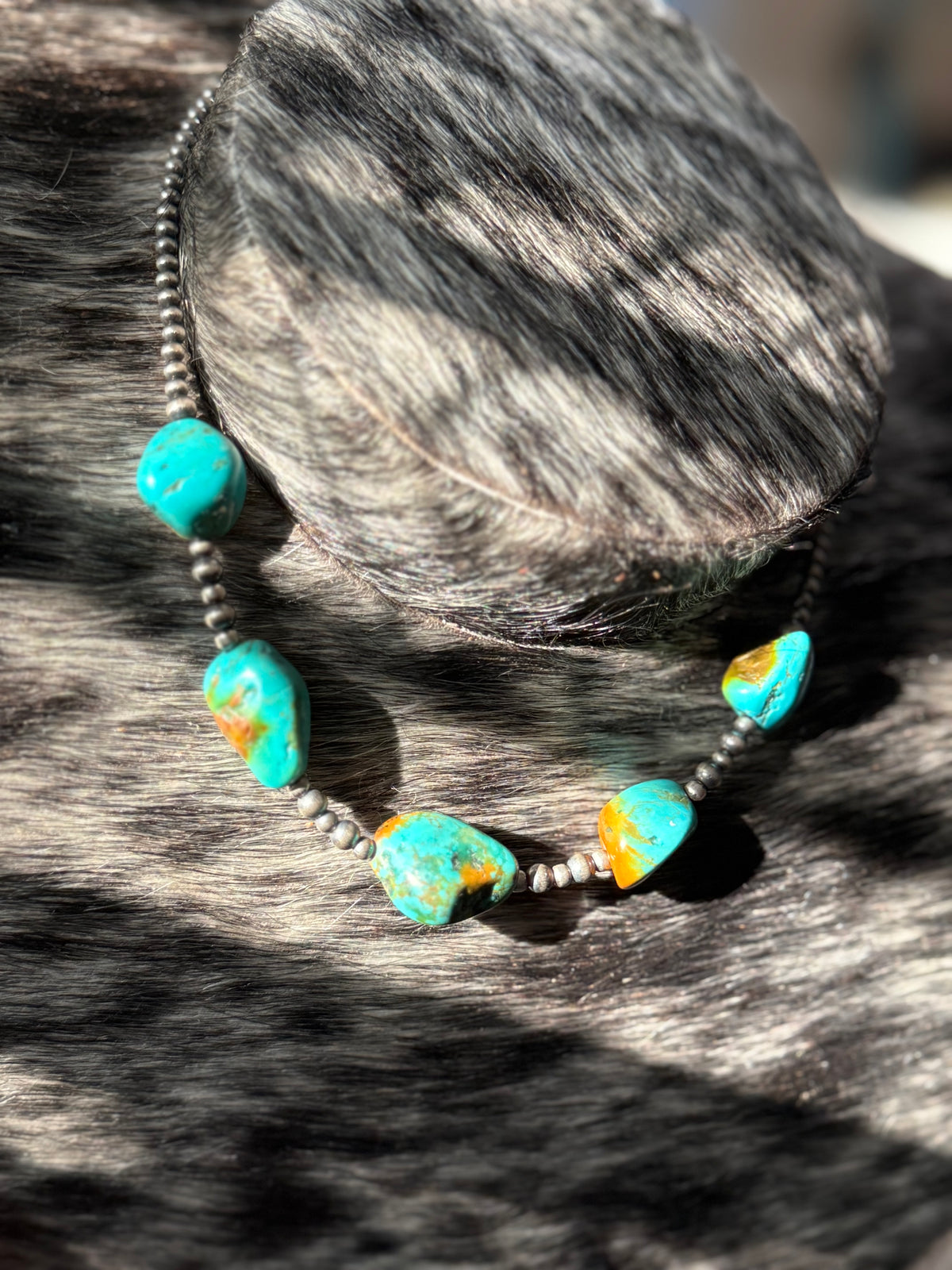 Ranch Road Turquoise chunk necklace