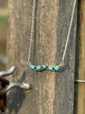 Turquoise bar necklace