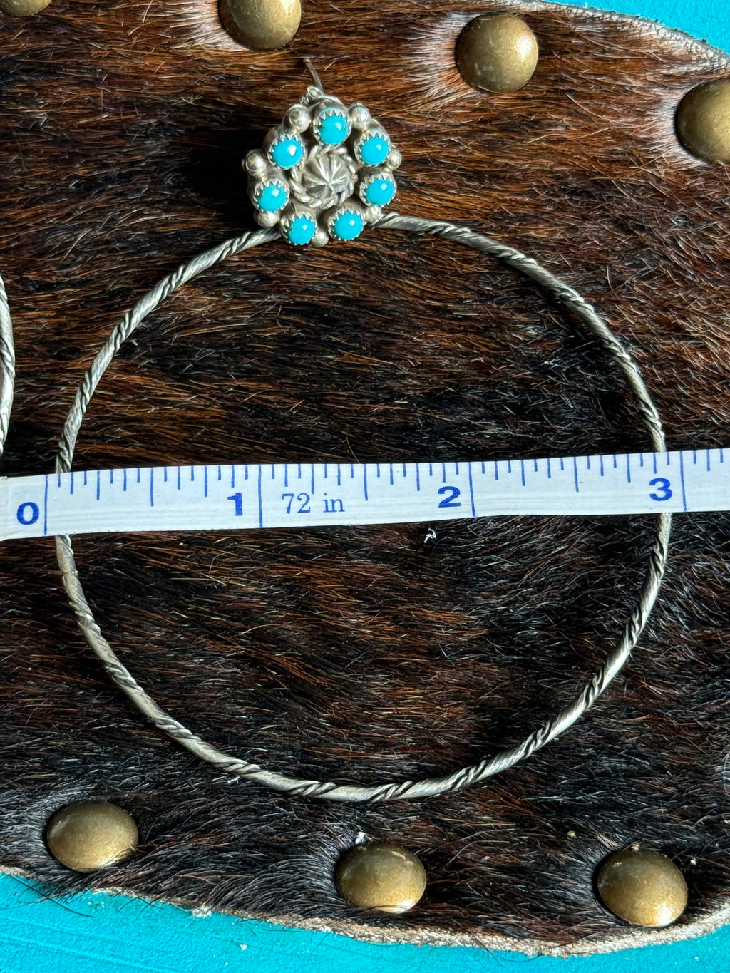 Native American turquoise hoops/bangles/pendants