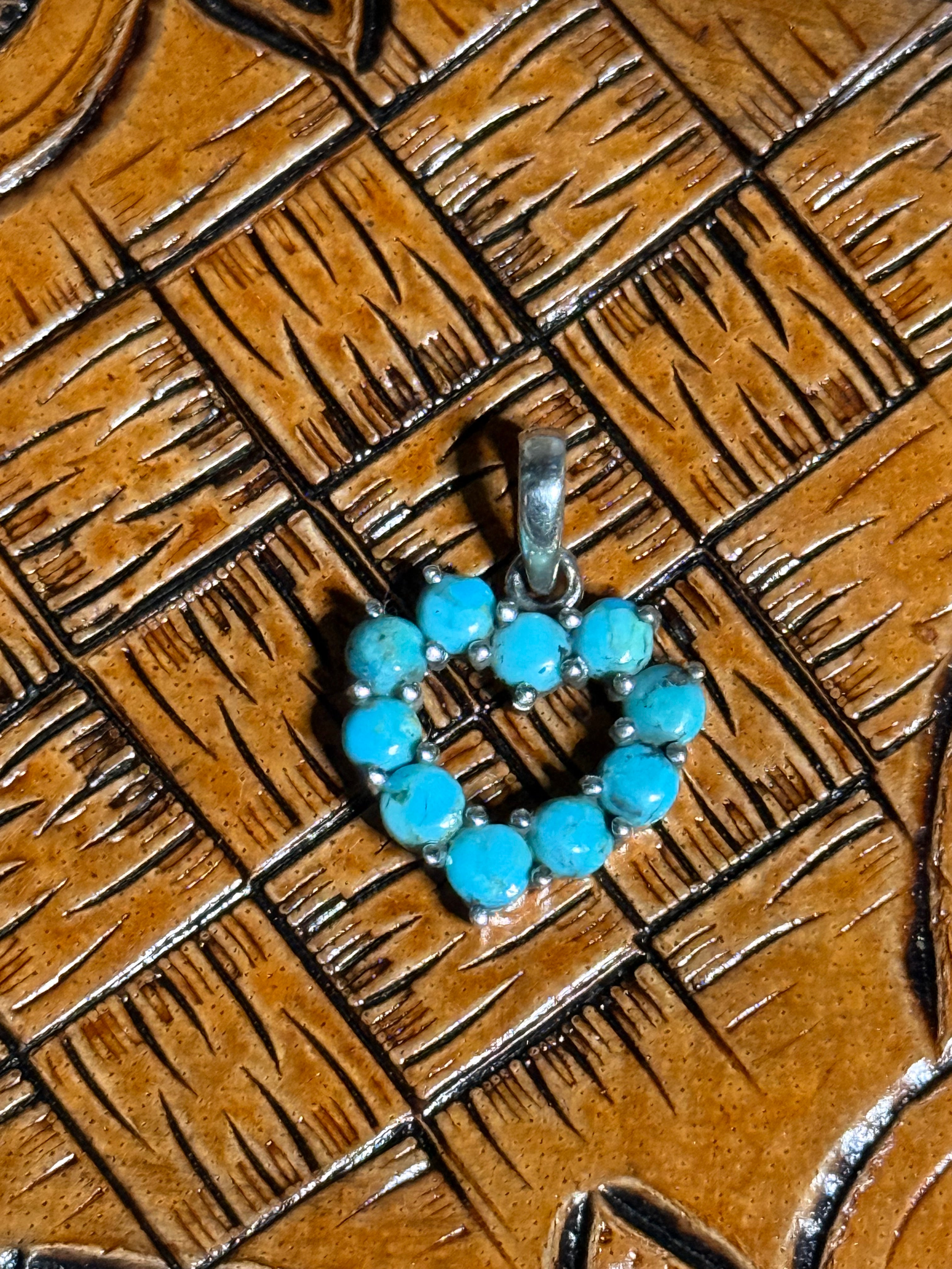 Turquoise heart pendant